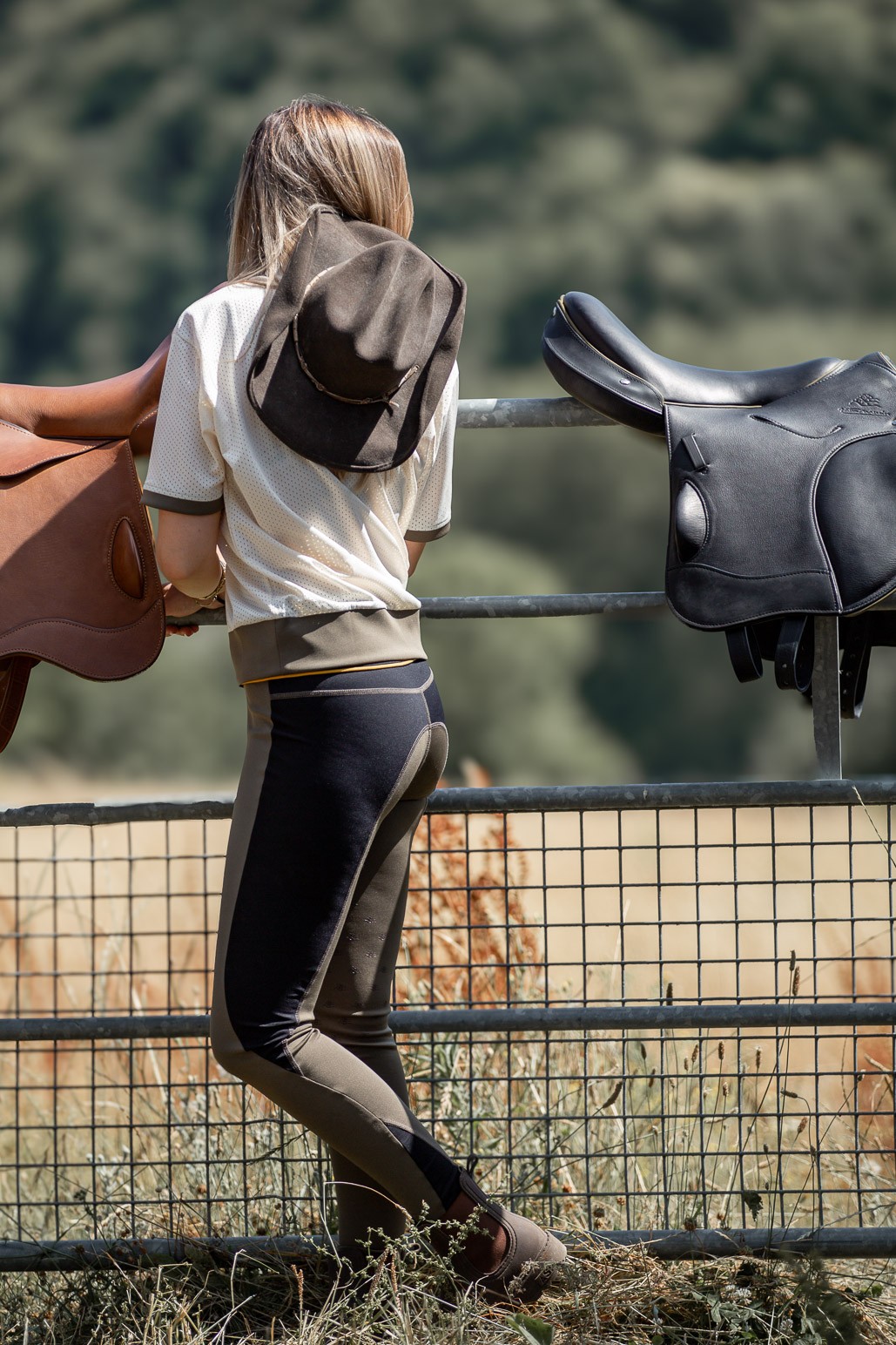 Women's LADRE Leggings – Khaki/Black