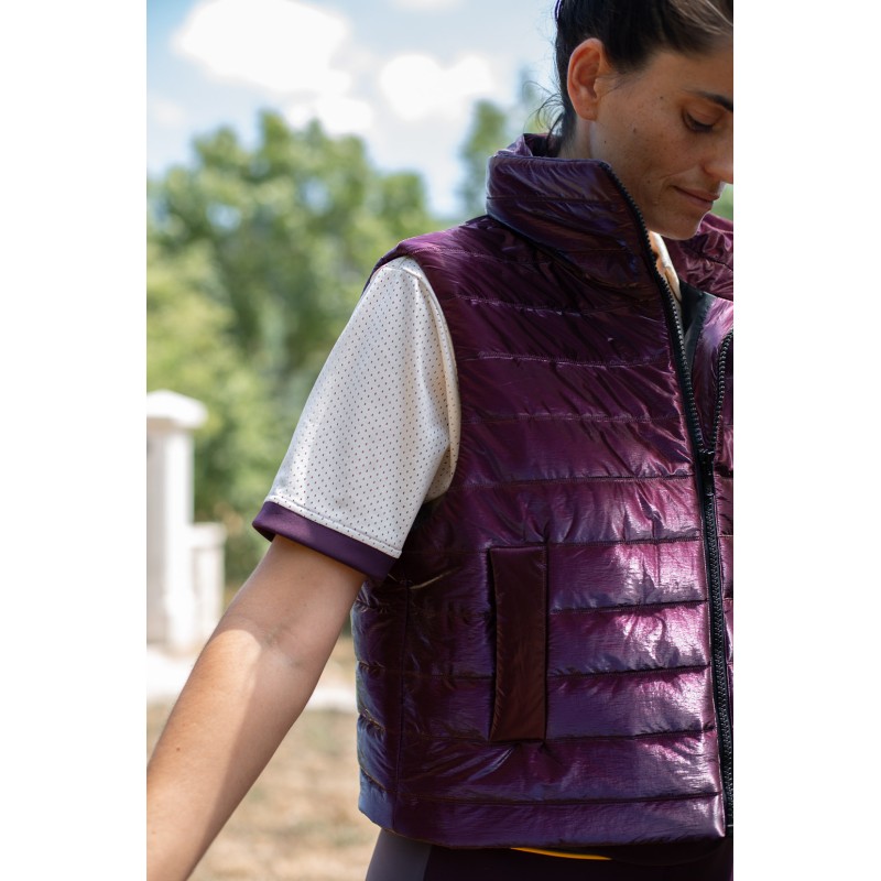 ZAIN Quilted Jacket – Plum