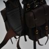 Porte-Bagages + Sacoches en cuir Café/Noir d'occasion