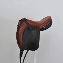 Selle Compiègne d'occasion Noir/Ibérico/Rouge