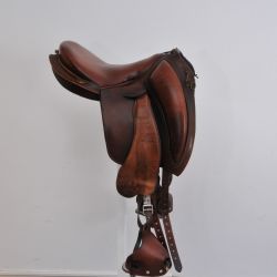Second hand Compiègne saddle Brown/Ibérico/Havana