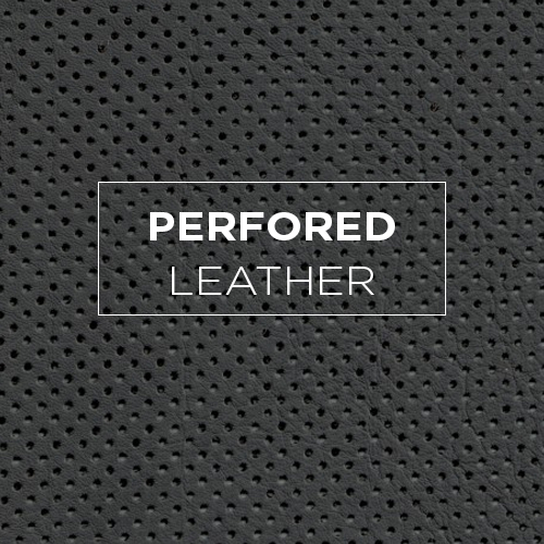 Perforated leather gaston mercier